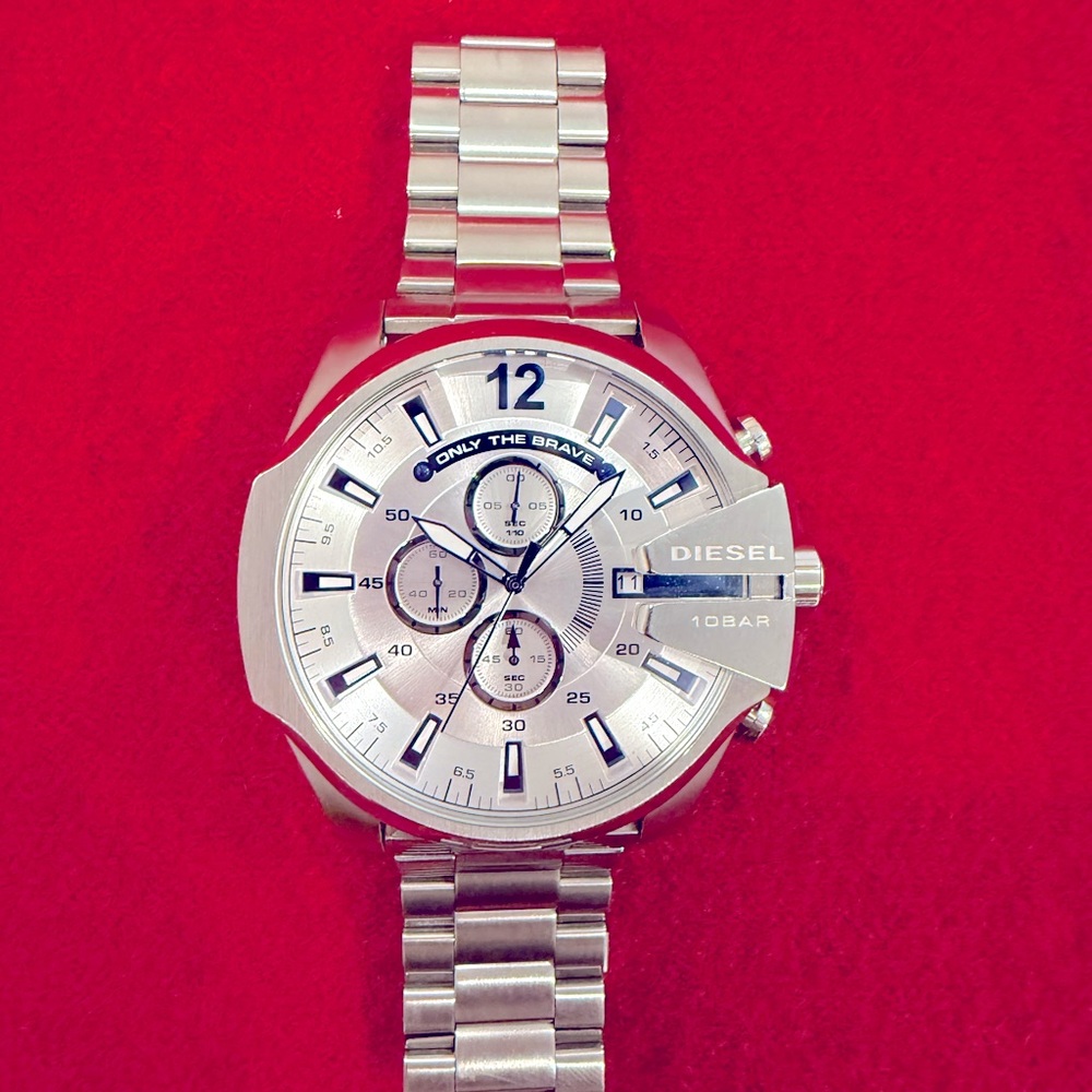 Silver Diesel Watch